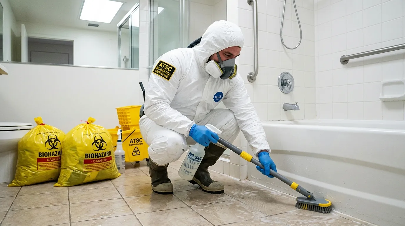 Decontamination equipment deployed for Blood Cleanup in Locust Grove